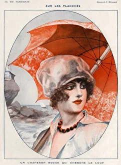 La Vie Parisienne 1920s France Herouard umbrellas womens womenAs hats illustrations La Vie Parisienne 1920s France Herouard umbrellas womens womenAs hats illustrations