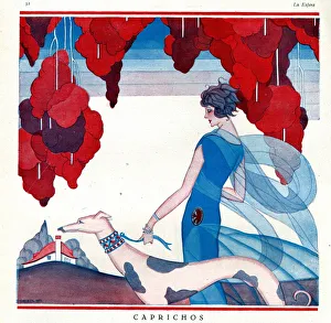 La Vie Parisienne 1920s France La Esfera cc dogs greyhounds art nouveau deco Illustrations La Vie Parisienne 1920s France La Esfera cc dogs greyhounds art nouveau deco Illustrations