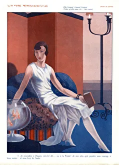La Vie Parisienne 1920s France Lorenzi cc portraits goldfish reading glamour books fish La Vie Parisienne 1920s France Lorenzi cc portraits goldfish reading glamour books fish