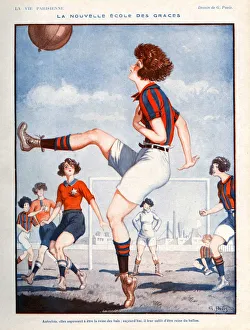 La Vie Parisienne 1922 1920s France Georges Pavis illustrations women woman playing La Vie Parisienne 1922 1920s France Georges Pavis illustrations women woman playing