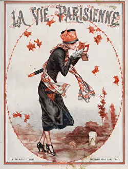 La Vie Parisienne 1924 1920s France Herouard magazines illustrations Autumn leaves La Vie Parisienne 1924 1920s France Herouard magazines illustrations Autumn leaves