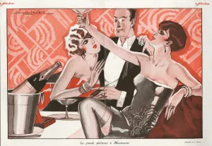 Le Sourire 1927 1920s France erotica drinking champagne alcohol glamour sugar daddy Le Sourire 1927 1920s France erotica drinking champagne alcohol glamour sugar daddy