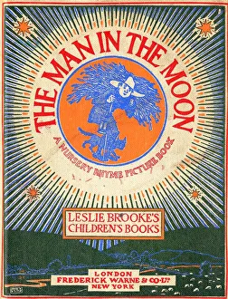 The Man In The Moon 1920s UK mcitnt illustrations children's nursery rhymes childrens The Man In The Moon 1920s UK mcitnt illustrations children's nursery rhymes childrens
