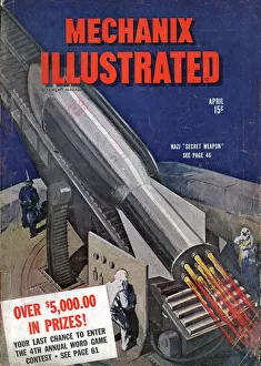 Mechanix Illustrated 1940s USA mcitnt rockets rockets visions of the future futuristic Mechanix Illustrated 1940s USA mcitnt rockets rockets visions of the future futuristic