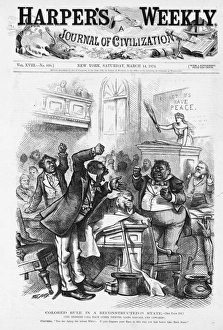 Coloured Rule in a Reconstituted State. Front cover of 'Harper's Weekly ' Coloured Rule in a Reconstituted State. Front cover of 'Harper's Weekly '