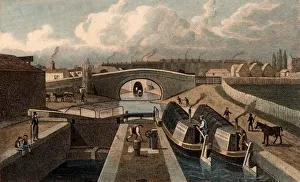 The Double Lock, & East Entrance to the Islington Tunnel, Regent's Canal, London The Double Lock, & East Entrance to the Islington Tunnel, Regent's Canal, London