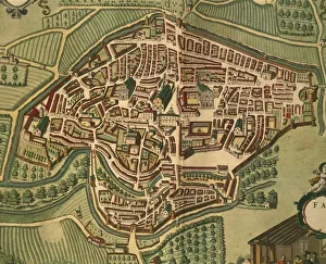 Fabriano from Civitates Orbis Terrarum by Georg Braun, 1541-1622 and Franz Hogenberg Fabriano from Civitates Orbis Terrarum by Georg Braun, 1541-1622 and Franz Hogenberg