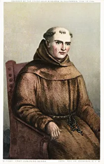 Fray Junipero Serra Postcard. ca. 1915-1925, Fray Junipero Serra Postcard Fray Junipero Serra Postcard. ca. 1915-1925, Fray Junipero Serra Postcard