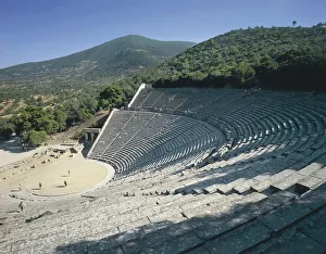 Greece, Peloponnese Paninsula, Argolis Prefecture, Epidaurus Sanctuary of Asklepios Greece, Peloponnese Paninsula, Argolis Prefecture, Epidaurus Sanctuary of Asklepios