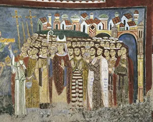 Italy, Latium region, Anagni (Frosinone province). Cathedral of Anagni, crypt Italy, Latium region, Anagni (Frosinone province). Cathedral of Anagni, crypt