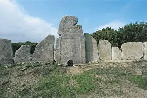 Italy, Sardinia Region, Arzachena, province of Olbia-Tempio, Li Longhi Giants' tomb Italy, Sardinia Region, Arzachena, province of Olbia-Tempio, Li Longhi Giants' tomb