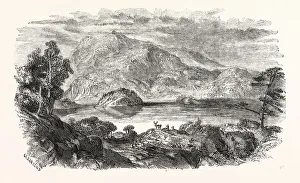 LOCH KATRINE in the district of Stirling, Scotland. UK, britain, british, europe LOCH KATRINE in the district of Stirling, Scotland. UK, britain, british, europe