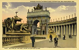 Postcard of the Court of the Sun and Stars. ca. 1915, The Court of the Sun Postcard of the Court of the Sun and Stars. ca. 1915, The Court of the Sun