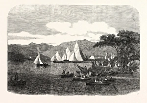 Windermere Regatta. the Race on the Third Day for Mr. Aufrere's Cup, Uk, 1859 Windermere Regatta. the Race on the Third Day for Mr. Aufrere's Cup, Uk, 1859