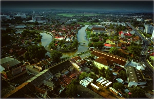 A view of the river and old buildings in Malacca, west coast of Malaysia A view of the river and old buildings in Malacca, west coast of Malaysia