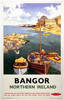 Bangor, Northern Ireland, BR poster, 1955 Bangor, Northern Ireland, BR poster, 1955