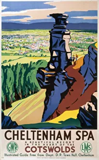 Cheltenham Spa, GWR/LMS poster, 1923-1947 Cheltenham Spa, GWR/LMS poster, 1923-1947
