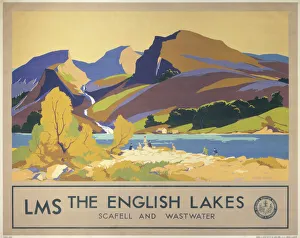 The English Lakes, LMS poster, c 1930s The English Lakes, LMS poster, c 1930s