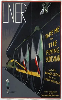 Take Me by The Flying Scotsman, LNER poster, 1932 Take Me by The Flying Scotsman, LNER poster, 1932