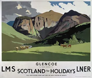 'Glencoe', LMS/LNER poster, 1923-1947 'Glencoe', LMS/LNER poster, 1923-1947