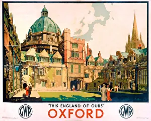 'Oxford', GWR poster, 1923-1947 'Oxford', GWR poster, 1923-1947