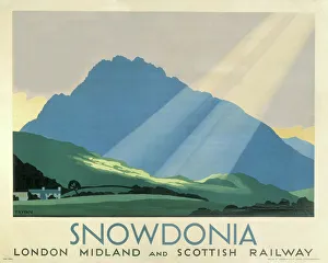Snowdonia', LMS poster, c 1933 Snowdonia', LMS poster, c 1933