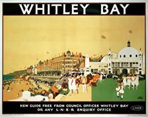 Whitley Bay, LNER poster, 1930 Whitley Bay, LNER poster, 1930