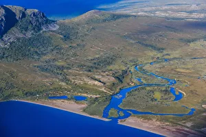 Aerial of beautiful Swedish Laponia Aerial of beautiful Swedish Laponia