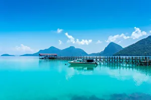 Aqua Waters of Bohey Dulang Lagoon Aqua Waters of Bohey Dulang Lagoon