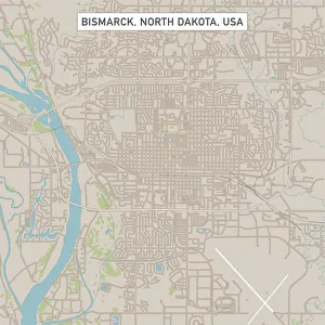 Bismarck North Dakota US City Street Map Bismarck North Dakota US City Street Map