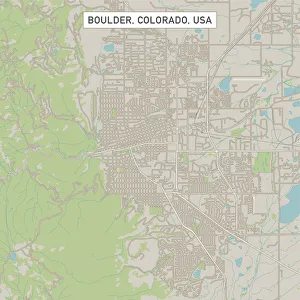 Boulder Colorado US City Street Map Boulder Colorado US City Street Map