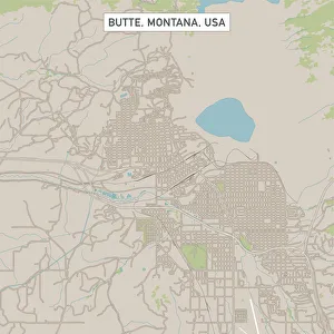 Butte Montana US City Street Map Butte Montana US City Street Map