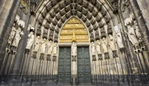 Cologne Cathedral Facade Door, Germany Cologne Cathedral Facade Door, Germany