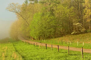 Early morning view of Hyatt Lane, Cades Cove, Great Smoky Mountains National Park Early morning view of Hyatt Lane, Cades Cove, Great Smoky Mountains National Park