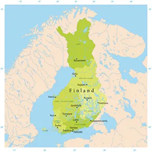 Finland Vector Map Finland Vector Map
