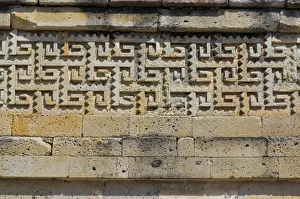 Detail of frieze with geometric decoration, Mitla Detail of frieze with geometric decoration, Mitla