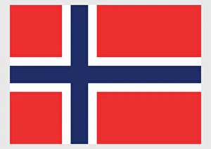 Illustration of national flag of Denmark, with white Scandinavian cross extending to Illustration of national flag of Denmark, with white Scandinavian cross extending to