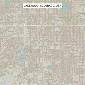 Lakewood Colorado US City Street Map Lakewood Colorado US City Street Map