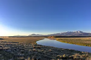 landscape with Centennial Range and Red Rock River in Red Rocks National Wildlife Refuge landscape with Centennial Range and Red Rock River in Red Rocks National Wildlife Refuge
