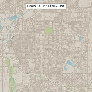 Lincoln Nebraska US City Street Map Lincoln Nebraska US City Street Map