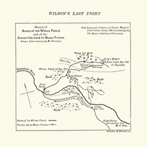 Map of the Shangani Patrol and Major Wilson's Last Stand Map of the Shangani Patrol and Major Wilson's Last Stand