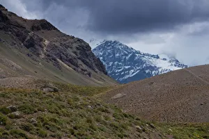 Mountain pass between Mendoza and Santiago, Andes, Argentina Mountain pass between Mendoza and Santiago, Andes, Argentina
