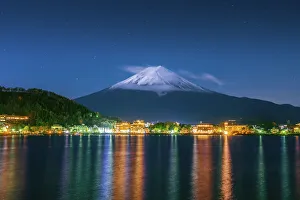 Mt Fuji at Night, Kawaguchiko, Japan Mt Fuji at Night, Kawaguchiko, Japan