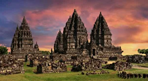 Prambanan Temple (Candi Rara Jonggrang), Northeast of Yogyakarta, Central Java, Indonesia Prambanan Temple (Candi Rara Jonggrang), Northeast of Yogyakarta, Central Java, Indonesia