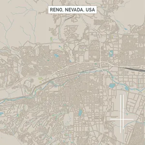 Reno Nevada US City Street Map Reno Nevada US City Street Map