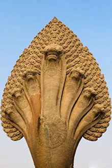 Seven headed Naga Guarding Angkor Wat Seven headed Naga Guarding Angkor Wat