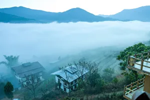 Sunrise in Punakha, Bhutan Sunrise in Punakha, Bhutan