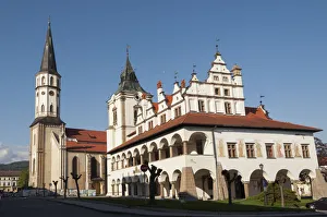 Town hall and St. James church of Levoca, Slovakia Town hall and St. James church of Levoca, Slovakia