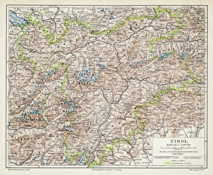 Tyrol map 1895 Tyrol map 1895