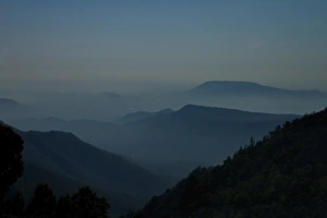 <b class=qtipBold><figcaption>View of Blue Mountains</figcaption></b><br>Nilgiri hills (Blue Mountains) through the haziness.<br><em>© Dethan Punalur</em> View of Blue Mountains